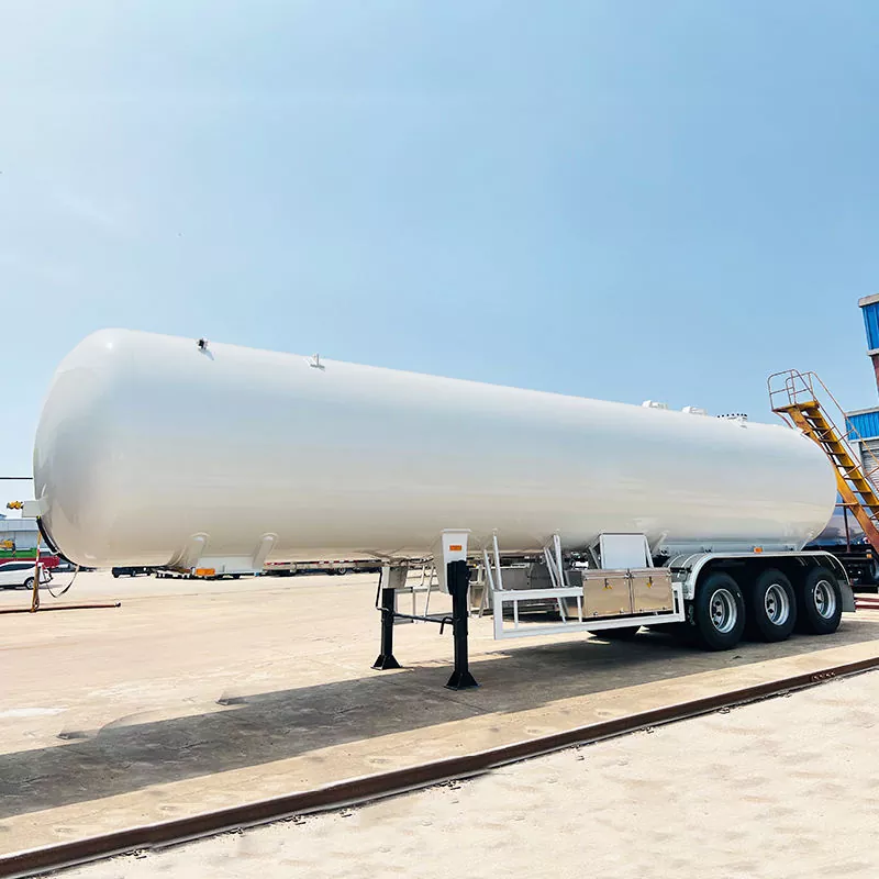 அழுத்தப்பட்ட கெமிக்கல் டேங்க் அரை டிரெய்லர்